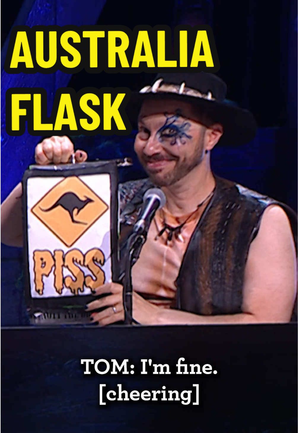 ARE YOU BEING SILLY OVER THERE SAM? 🦘🥤 @Tom Cardy reacts to @SamRiegel down-under flask reveal during our LIVE Tag Team @ The Teeth adventure - recorded in Sydney, Australia, and available now to watch on Beacon.tv and YouTube! 🏝 🇦🇺 @Smashley Johnson  @WillingBlam  @MatthewMercerVO  @Marisha Ray641  @LauraBaileyVO  @Liam O’Brien  #criticalrole #australia #dnd #improv #laugh 