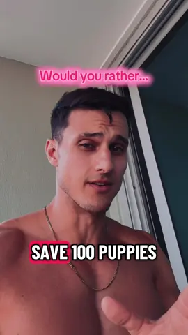100 puppies or a real life light saber 👀🫨 #wouldyourather #fyp #choose #fypシ #puppiesoftiktok #lightsaber #starwars #dogs #dog #starwars 
