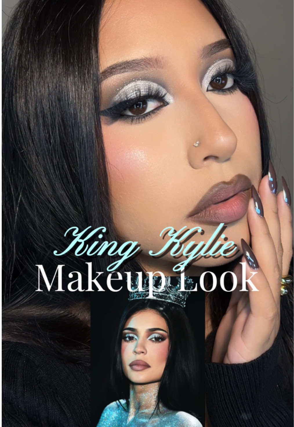 Recreating @Kylie Jenner King Kylie makeup look for her new collection 🤍✨ obvi using some @Kylie Cosmetics products 🫶🏽 #fyp #makeup #kyliejenner #2016makeup #makeuptutorial 