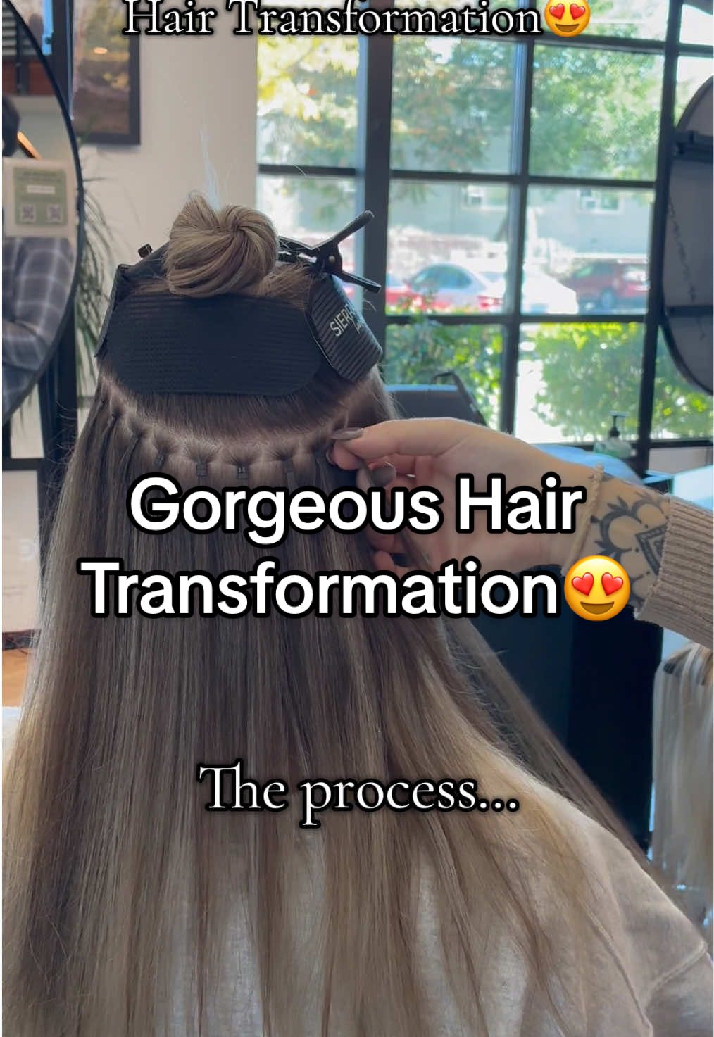 From thin to THRIVING! Watch the magic happen✨Your sign to get hair extensions for that extra confidence boost🥰 #sierraandsagehair #hairextensions #hairtransformation  #hairextensioncare #hairsalon