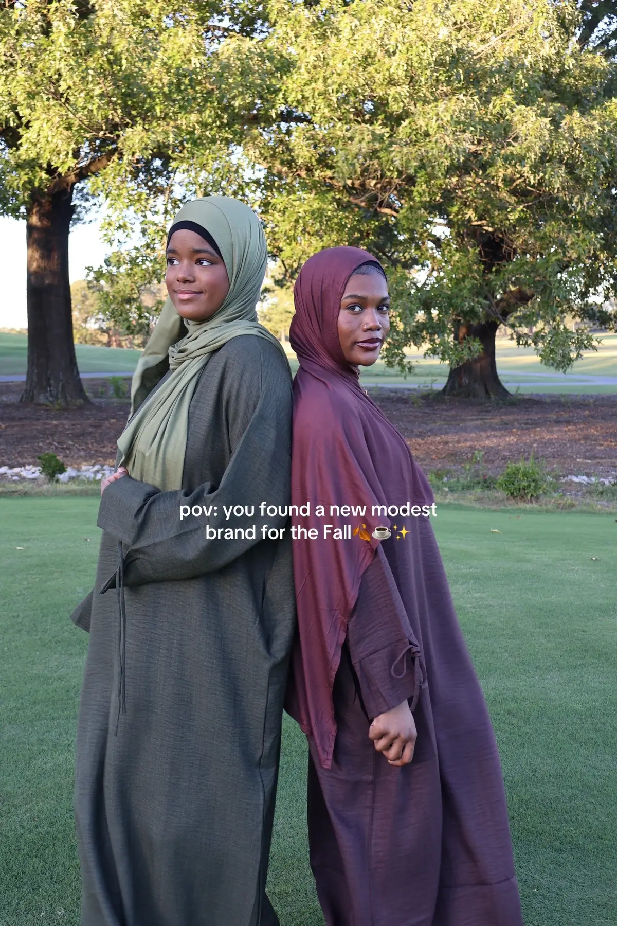 @ModestybyMariama #fallfashion #muslimfashion #hijabifashion #abayagirls 
