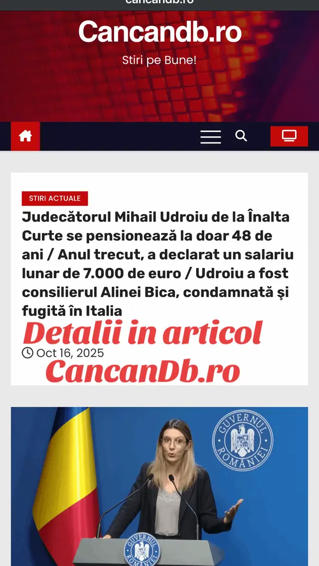 Diana Buzoianu, ministra Mediului, a susținut o conferință de presă la finalul ședinței de guvern, în cadrul căreia a anunțat renunțarea la câteva proiecte încheiate în cadrul PNRR, dar care nu mai pot fi finalizate până în august 2026. De asemenea, a mai anunțat mutarea câtorva sute de proiecte de pe finanțarea prin PNRR pe cea prin bugetul Administrației Fondului de Mediu. Principalele declarații: Vom muta proiectele de pe PNRR pe AFM. Vorbim de proiecte care vor ajuta 150 de comunități. Acestea au un grad de realizare mai mic de 30% și nu pot fi încheiate până în august 2026. Vor fi proiecte ale AFM care sunt suspendate și nu au implementare, deci nu sunt contracte. Banii vor fi dați pe proiectele care pot fi terminate în următorii doi ani. Mutăm 120 de proiecte pentru rețele de apă pe AFM, desființăm 71 de contracte – nici măcar nu aveau achizițiile terminate. Diminuăm proiecte derulate de ANAR. Pe componenta de păduri, semnăm 305 noi contracte și denunțăm 38 de contracte. Ele sunt semnate cu mai bine de două sesiuni de plantări în urmă și nu s-au făcut plantările. Pe management deșeuri, vorbim de centre de aport voluntar. Le vom salva pe cele zece mari, vorbim de centre care trebuiau de ani de zile făcute. 359 de proiecte le mutăm de pe PNRR pe AFM. Denunțăm 76 de contracte în care nu au fost făcute nici achiziții. Toate aceste proiecte mutate pe AFM însumează 12 miliarde de lei. Este vorba despre o bugetare multianuală. Sunt proiecte care vor fi gata în doi, trei ani și altele cu finalizare până în 2029