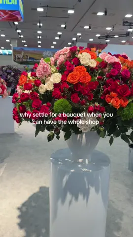 just a girl working her first floral show 