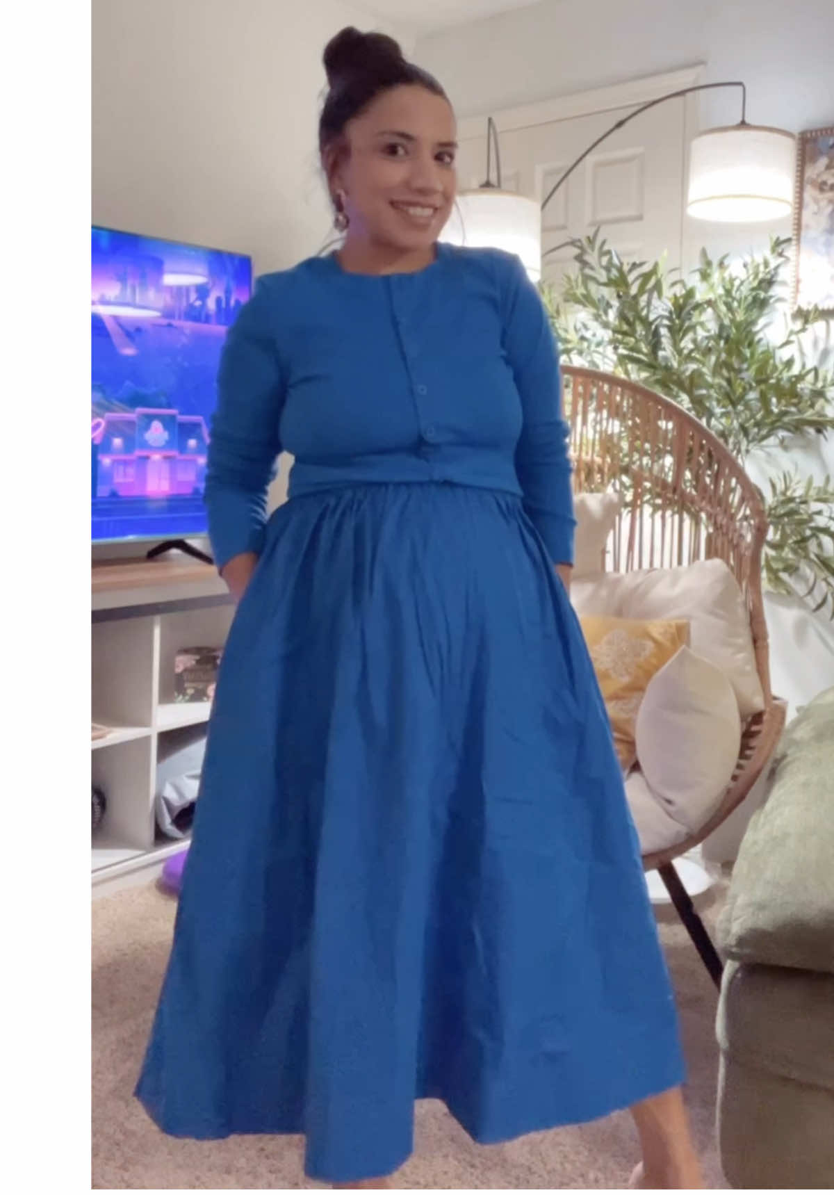 #Naeduo #women 's 2 Piece Lounge Sets FallFreshness Matching Vacation Outfits Ribbed Button Down Cardigan & Elastic Waist Skirt Sets in Soft #breathable Blend#TikTokShopfalldealsforyou #tiktokmademebuyit 