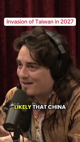 Weapon manufacturer and billionaire Palmer Luckey tells Joe Rogan China will invade Taiwan by 2027. #joerogan #taiwan #targetaudience 