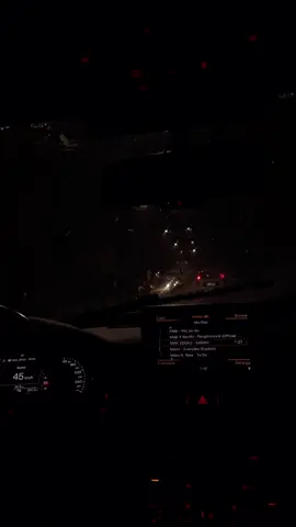 “Shi që rrëshqet mbi xhamat e makinës, era që përplas rrugët bosh, dhe vetëtimat që ndriçojnë çaste të ngrira. Muzika e Miyagit tingëllon në sfond — një kujtesë se edhe mes stuhive ka dashuri, paksa e heshtur, por gjithmonë e pranishme.”🌧️🌧️#miyagi #igotlove #rainday #carride #audi 