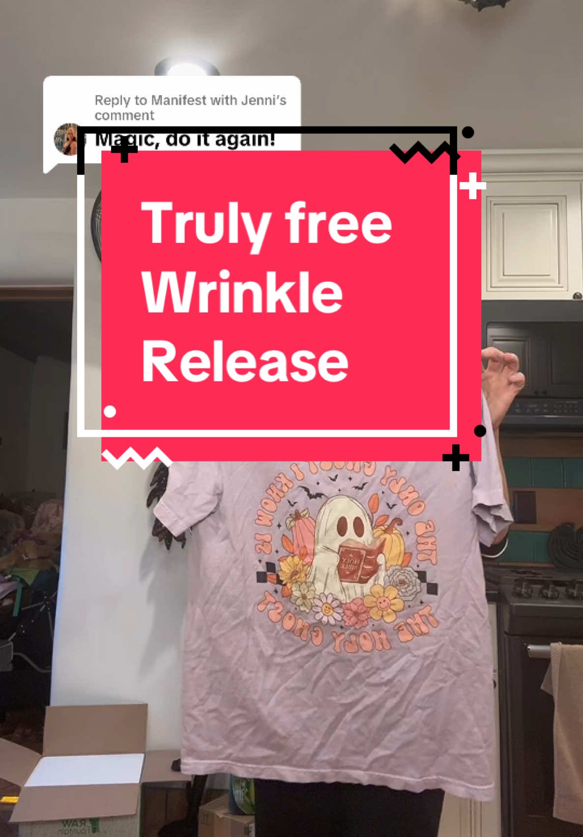 Replying to @Manifest with Jenni When you don’t have time to iron but still want to look like you did 😌🙌 A few sprays of this Truly Free Wrinkle Release and your clothes go from crumpled to crisp — no heat, no chemicals, no hassle 💨 Perfect for travel, last-minute outfits, and busy mom mornings 👗✨ And yes, it’s actually non-toxic and smells amazing 🌿 @Truly Free Home  🧴 Just spray → smooth with your hand → let dry. Done! #tiktokshop #wrinklerelease #laundryhack #momlife #cleanliving #non-toxic #tiktokshopfinds #laundryday #EcoFriendly #tiktokmadebuyit #trulyfreelaundry  