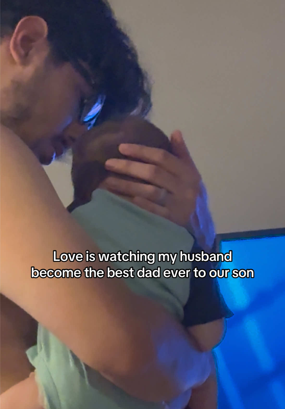 He’s the best father to our kids but watching him care and love for our son is precious 🥹🩵🫶🏻✨ #fatherandson #sonlove #husband #familytok #fyp 