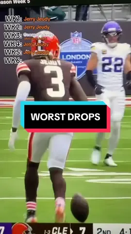 Worst drops of the NFL season so far. #nfl #football #footballtiktok #tiktokwidereceiverscampaign #clevelandbrowns 