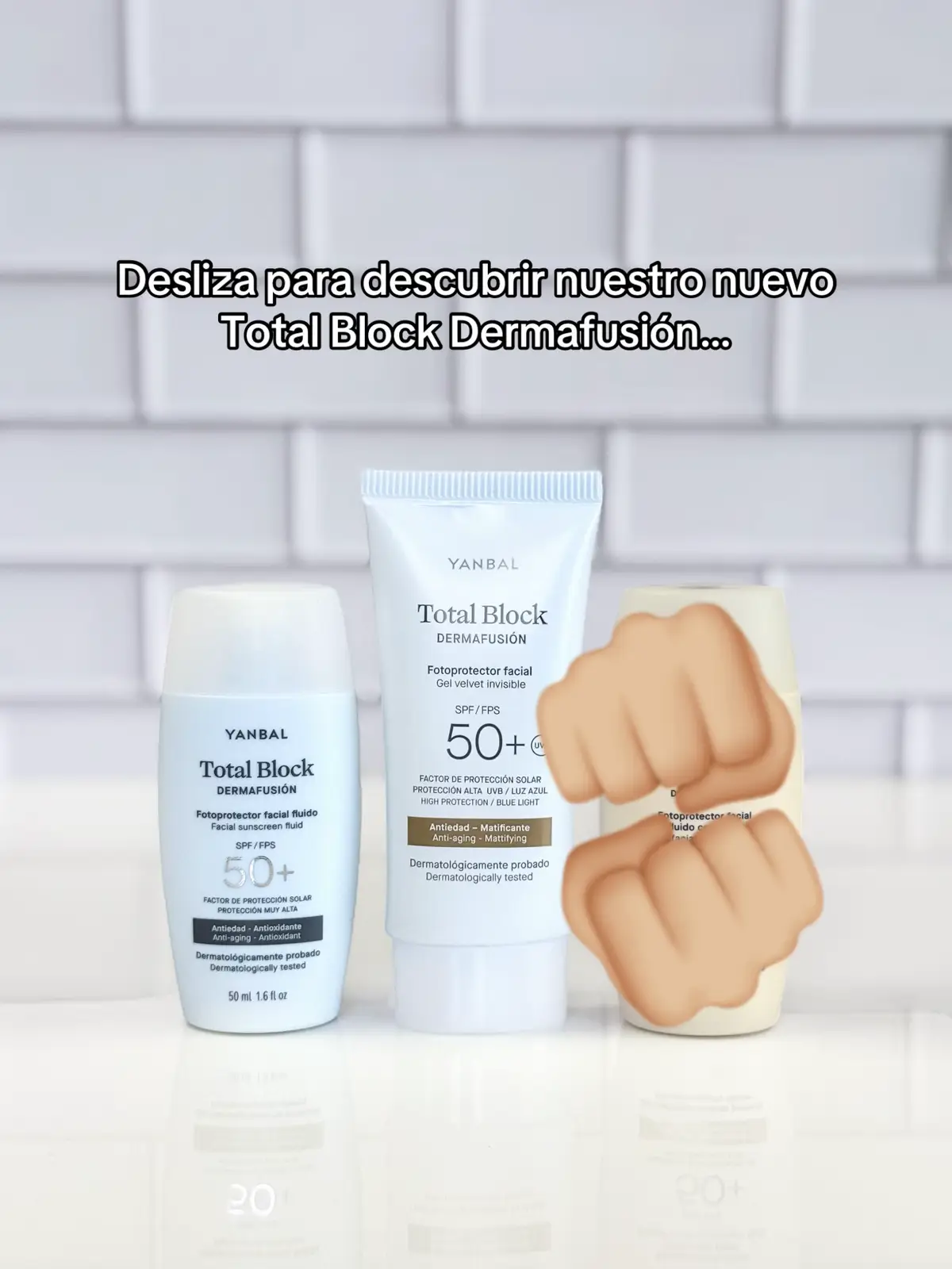 Desliza y descubre el nuevo integrante de nuestra línea Total Block Dermafusión, con un toque de color que se adapta a todas las pieles que se broncean con facilidad. 👀🧡 #yanbal #totalblock #dermafusion #proteccionsolar 