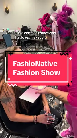 My girls and I doing hair and makeup for FashioNative Fashion Show - October 11th, 2025 #beauty #native #nativetiktok #indigenous #IndigenousTikTok 