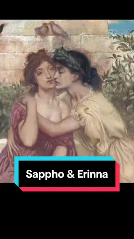 Sappho & Erinna ❤️  Painting: ‘Sappho and Erinna in the Garden at Mytilene by Simeon Solomon,’ 1864, Watercolour painting on paper, Tate Britain #art #sappho #HistoryTime #painting #arthistory  