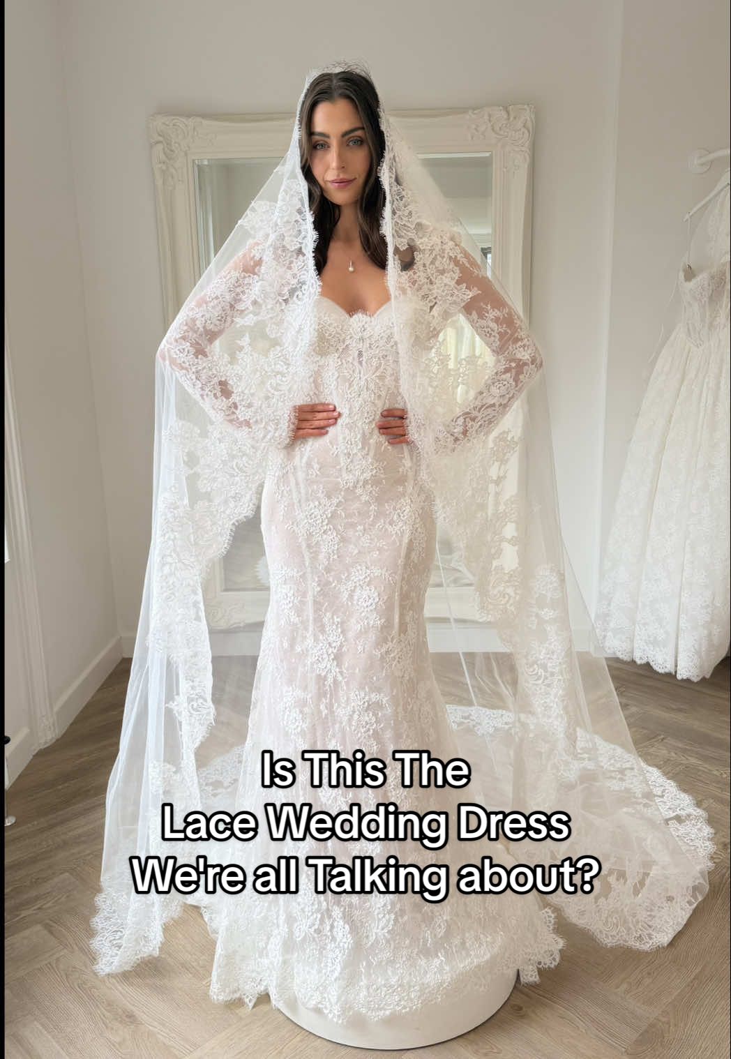 Are we all falling in love again and again with the most beautiful lace wedding dress?  BELLAMY  @Milla Nova    In the beautiful @Alisha Cowie 