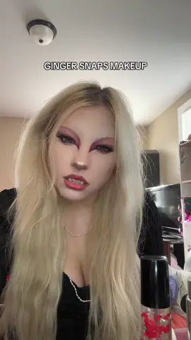 products-  @Haus Labs triclone skin tech foundation, concealer, contour balm shade “profile”  @Colorgram US double ended highlighter stick @HoloGrave Cosmetics funeral proof liner shade decay on eyes and lips @KISS Lashes style royal silk