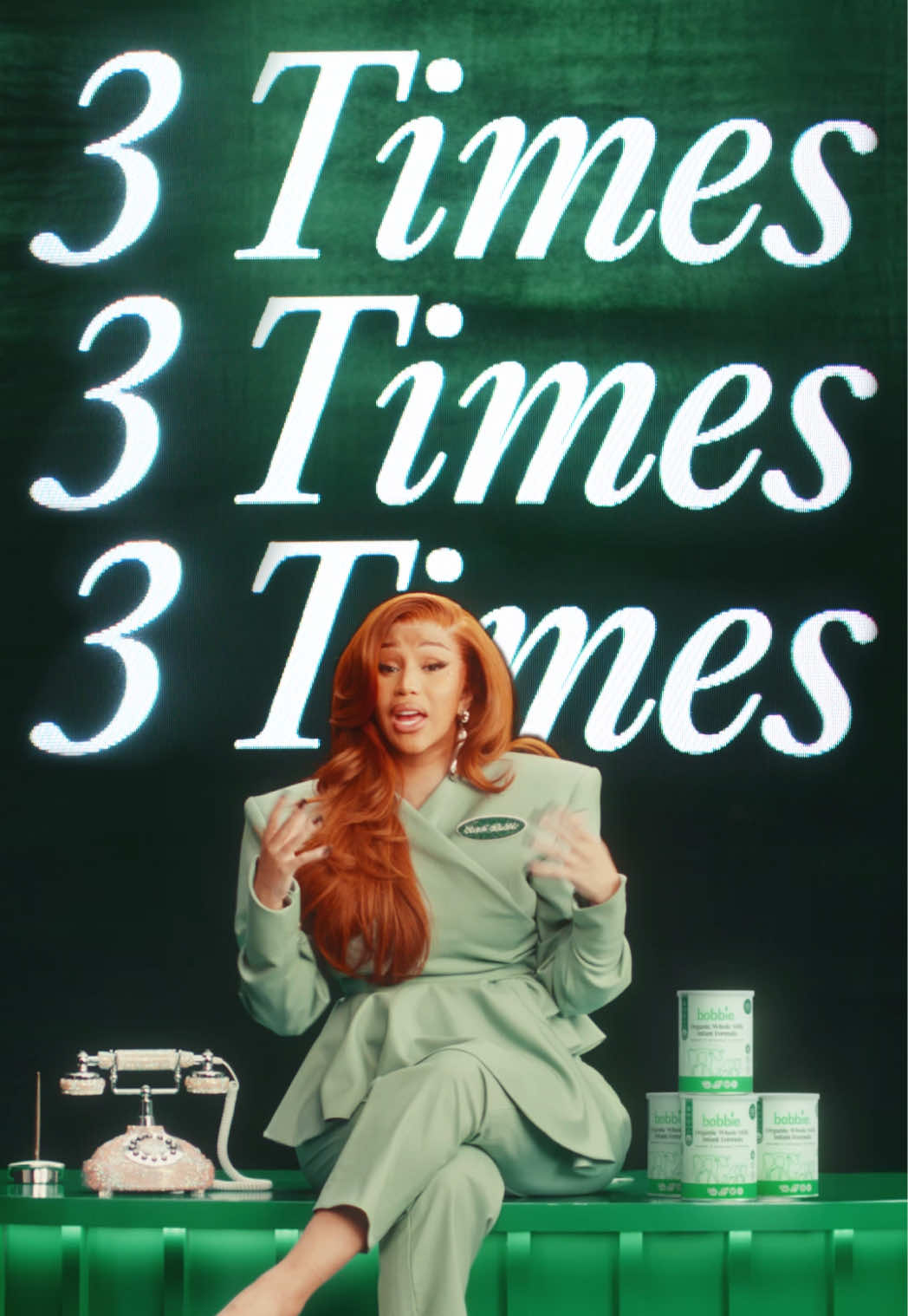 @Cardi B is joining Bobbie for Change to sound off for safer births in the U.S. for Black and Brown mothers. Dial 1-732-QQ-CARDI (1-732-772-2734) and demand Congress re-introduce and pass the Momnibus Act—a federal legislative package aimed to address the maternal health crisis in America, especially among Black and Brown women. Pick up. Sound off. Demand safer births now. We'll send your message straight to your local rep. We're been advocating for safer birthing experiences since 2022, and we're proud to support our non-profit partners @4kira4moms and @birthfund to support this crisis, and @Paid Leave For All  who is leading the charge in advocating for federal paid family leave so that mothers have the necessary time to heal and bond with their babies after childbirth.