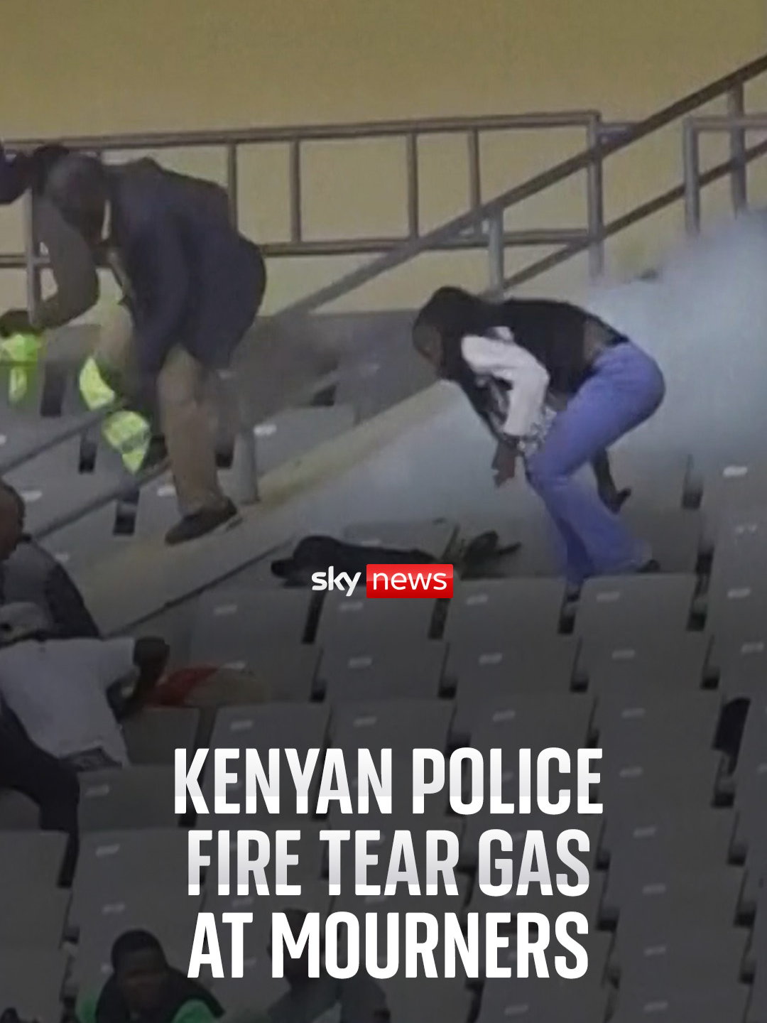 Several people have been reported dead after police in Nairobi started firing guns and tear gas at mourners. Tens of thousands had taken to the streets to pay their respects to Prime Minister Raila Odinga, who died in India on Wednesday. #kenya #railaodinga #teargas #police