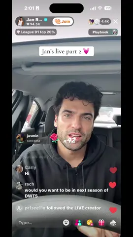 Second part of Jan’s live (posting more later) #jan #janravnik #dwts reposted without the background music TikTok had added 