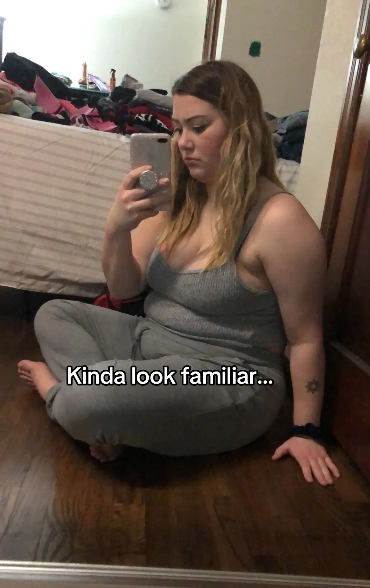 -62 lbs.. Before lookin like I ate myself 🫠 