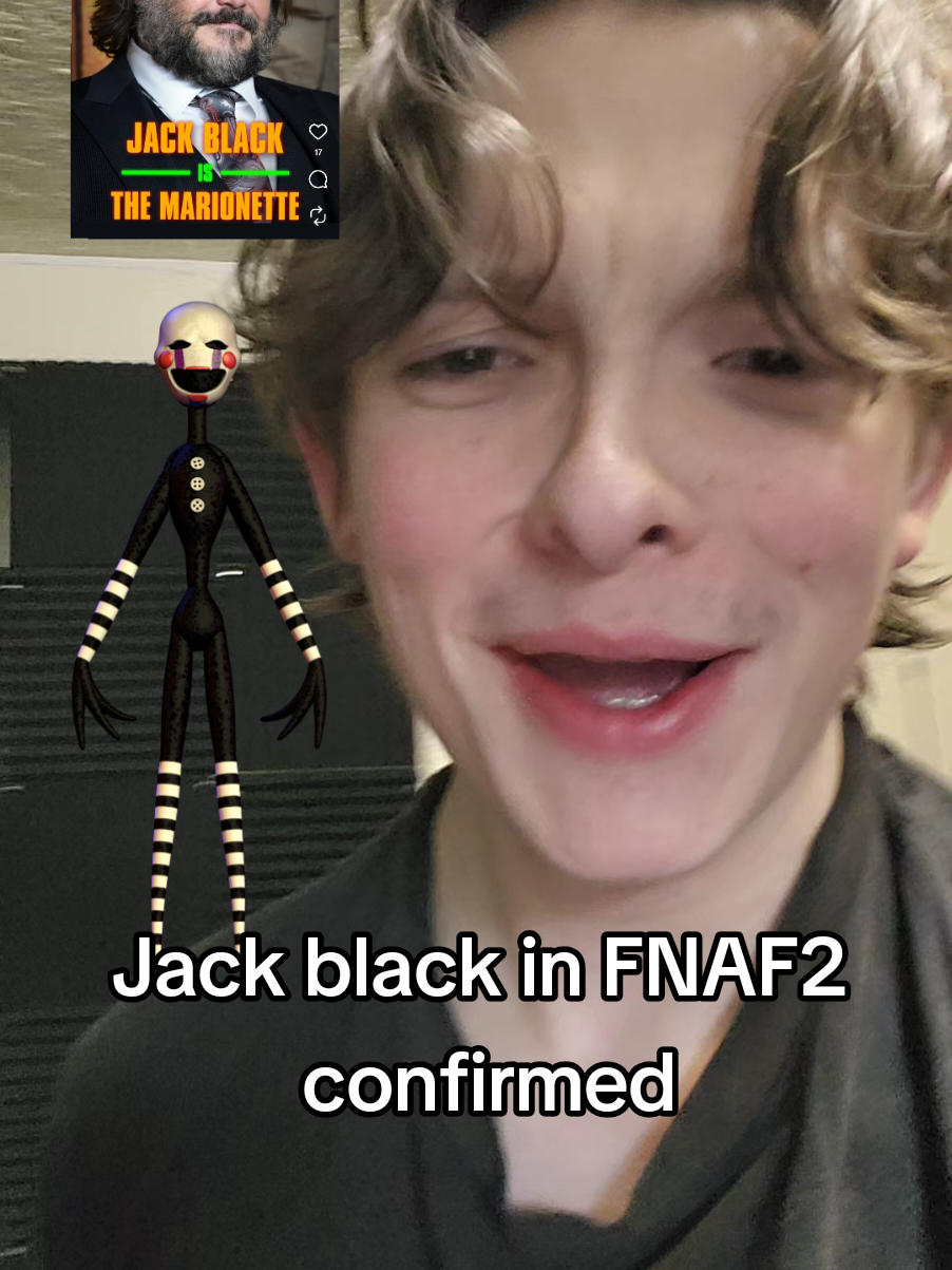 Jack black is on the side quest to be in every video game movie adaptation 😭 #fnaf2 #jackblack #viral #skit 