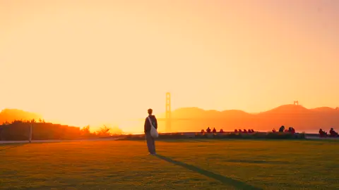 san francsisco during golden hour is like a dream #cinematic #sunset #travel #california #Lifestyle 