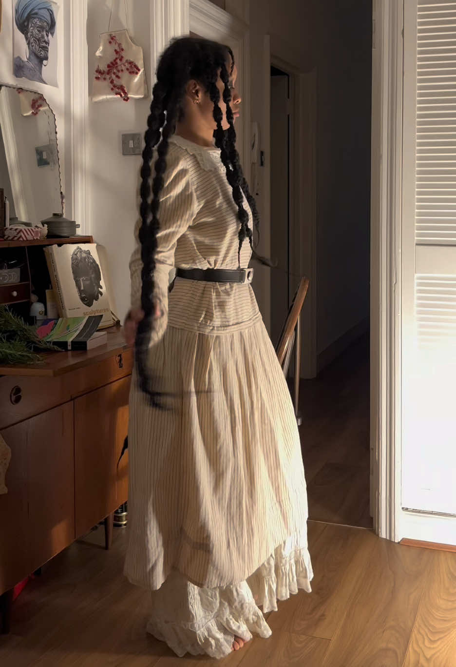 Beige goth #OOTD #bubblebraids #altblackgirl 