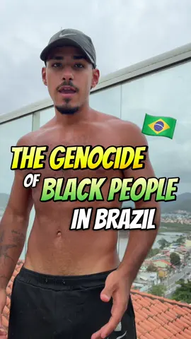 The genocide of Black people in Brazil doesn’t always look like violence — sometimes it looks like “diversity.” A history they don’t teach, but one we all need to see. 🖤 #brazil #afrobrazil #brazilianhistory #fyp #colonialism 