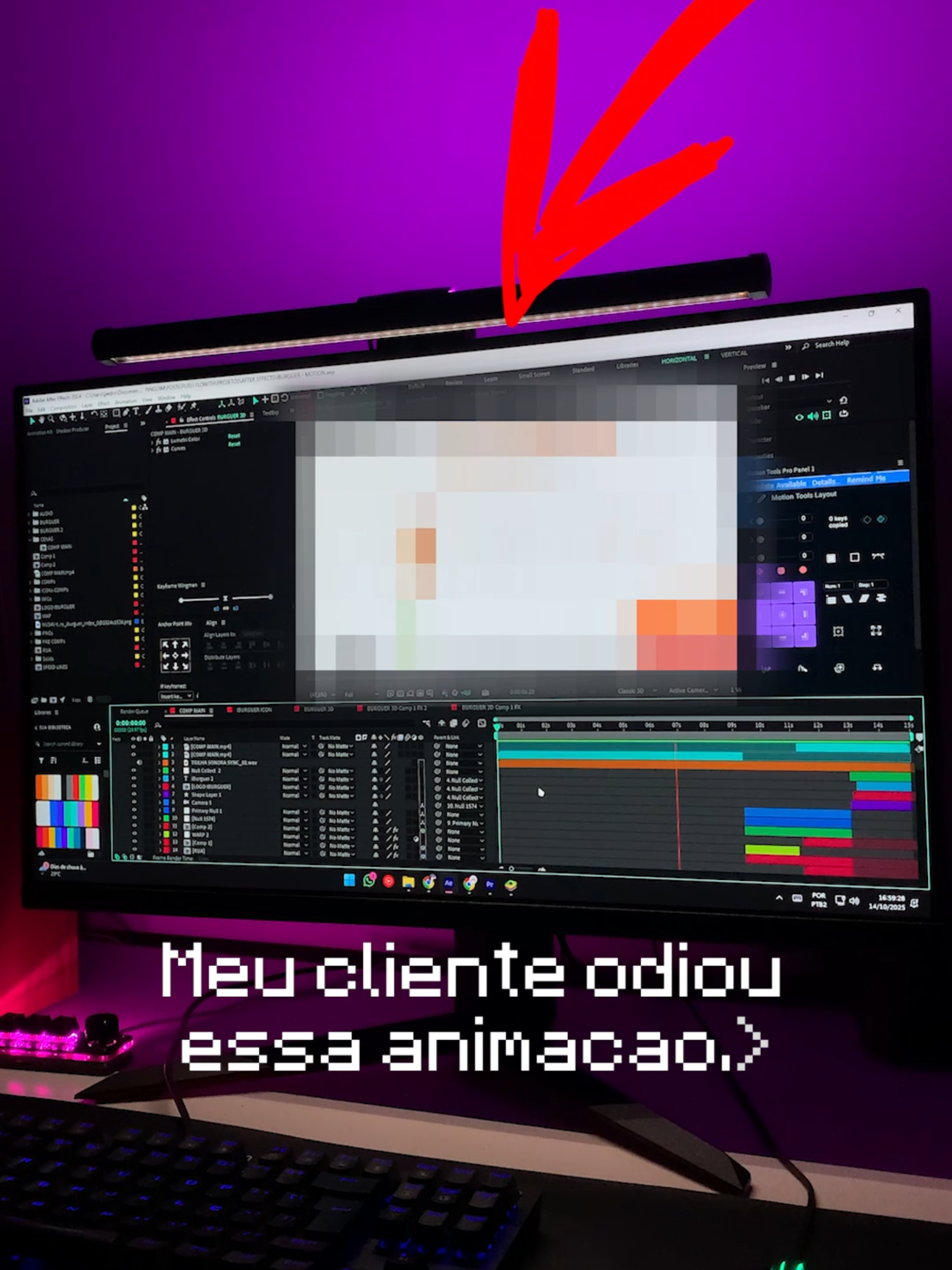 Meu cliente ODIOU essa animação... 😢 #homeoffice #alightmotion_edit #flowith #Ai