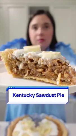 Looks like sawdust, tastes like heaven. Ingredients - 1 1/3 cups granulated sugar - 1 1/2 tsp. vanilla extract - 1/4 tsp. table salt - 4 large eggs (or 7 large egg whites) - 9 whole graham cracker sheets (about 5 oz.) - 1 1/2 cups chopped toasted pecans - 1 1/2 cups flaked sweetened coconut - 1/2 (14.1-oz.) pkg. refrigerated piecrusts (such as Pillsbury) - Whipped cream (optional) - Banana slices (optional) Directions Whisk together sugar, vanilla, salt, and eggs in a large bowl. Place graham crackers in a large zip-top bag; crush graham crackers with a rolling pin, rolling over bag until crumbs resemble panko. Stir crushed graham crackers, pecans, and coconut into egg mixture (mixture will be thick). Roll pie crust into an 11- to 12-inch circle. Fit dough into a 9-inch deep-dish pie plate; fold edges under and flute. Pour filling into unbaked pie crust. Bake at 350°F until filling is crisp and browned on top and center of pie still jiggles, about 35 minutes. Serve pie warm, at room temperature, or chilled. Garnish with whipped cream and banana slices, if desired. #sawdustpie #pierecipe #southerndessert #vintagerecipes 