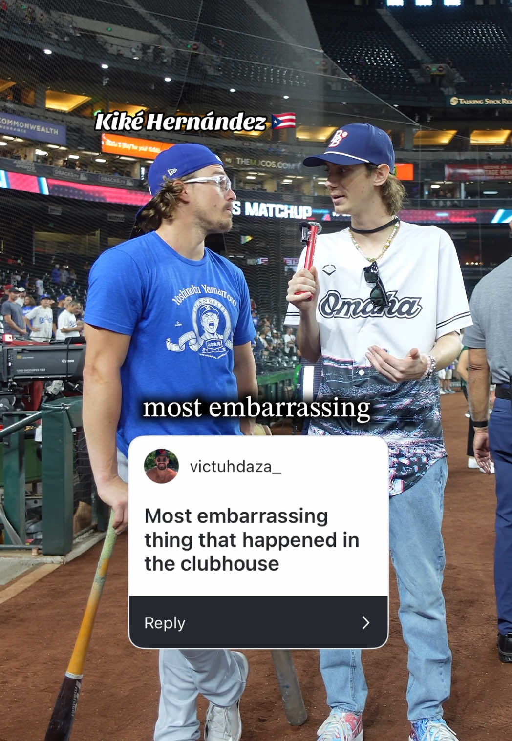 This answer might take the cake for most embarrassing clubhouse story 😂 Kiké has never been shy to share this one with fans and we gotta respect him for owning the moment 💯 The Dodgers host the Brewers tonight with a chance to go up 3-0 in the NLCS 👀🔥 Can they take advantage of stealing the first 2 games in Milwaukee and get a step closer to the World Series? 🤔💍#MLB #dodgers #baseball #beisbol #homerun   