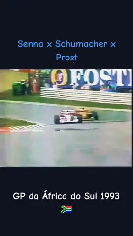 #CapCut  Ayrton Senna largou na frente na África do Sul, sugurou a pressão de Schumacher e Prost por mais de vinte voltas. GP da África do Sul 1993🇿🇦 #f1 #senna #Nostalgia #formula1 