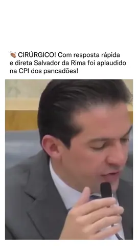 Salvador da rima foi aplaudido pelos vereadores após dar uma respostas cirúrgica na CPI dos pancadões. 👏🏽