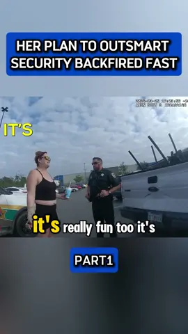 Her Plan to Outsmart Security Backfired Fast #fyp #bodycam #cops #police 