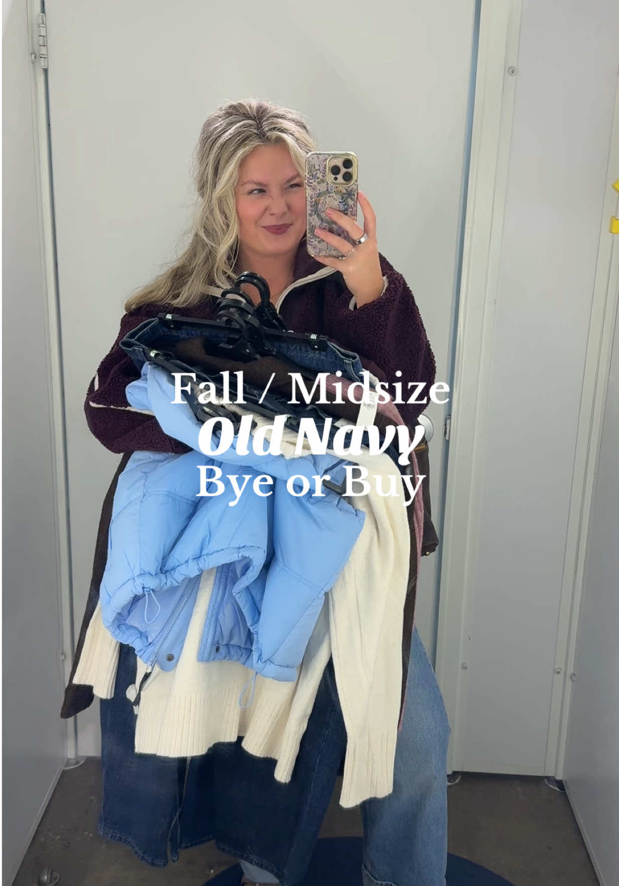Ya girl is back at @Old Navy on the hunt for some good fall / midsize options as the weather is starting to cool off!! My favorites are the blue vest & this men’s wool jacket!😍 oh and all the jeans of course lolol Sizing info👇🏼 I’m 5’7” size 10/12/L/XL for reference Green cardigan - Large (usually I size up but this one is plenty boxy) Jeans - 10 plenty of stretch White long sleeve - Large & she runs pretty snug Pink sweater - Large Barrels - 12 Long they run true to size with hardly any stretch at all! Lettuce trim long sleeve - Large runs big Vest - Large true to size  Wide leg jeans - 12. Wanted a long version on me Turtle neck sweater - XL for an oversized look Men’s wool jacket - Large (fit like a women’s XL. Sleeves are long due to it being men’s) Follow for weekly midsize fashion finds! Everything is linked in my bio!🤎 #midsize #midsizefashion #oldnavy #oldnavyhaul #size12fashion 