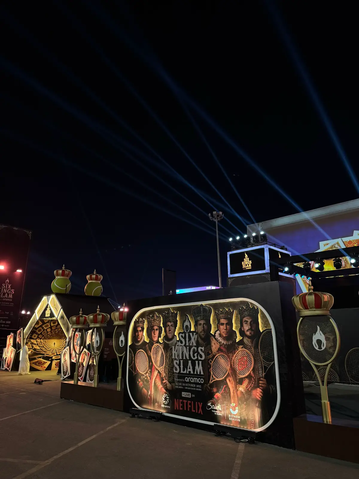 يوم تنس ممتع 🤩💚 #sixkingsslam #riyadhseason  #موسم_الرياض2025 #six_kings_slam 