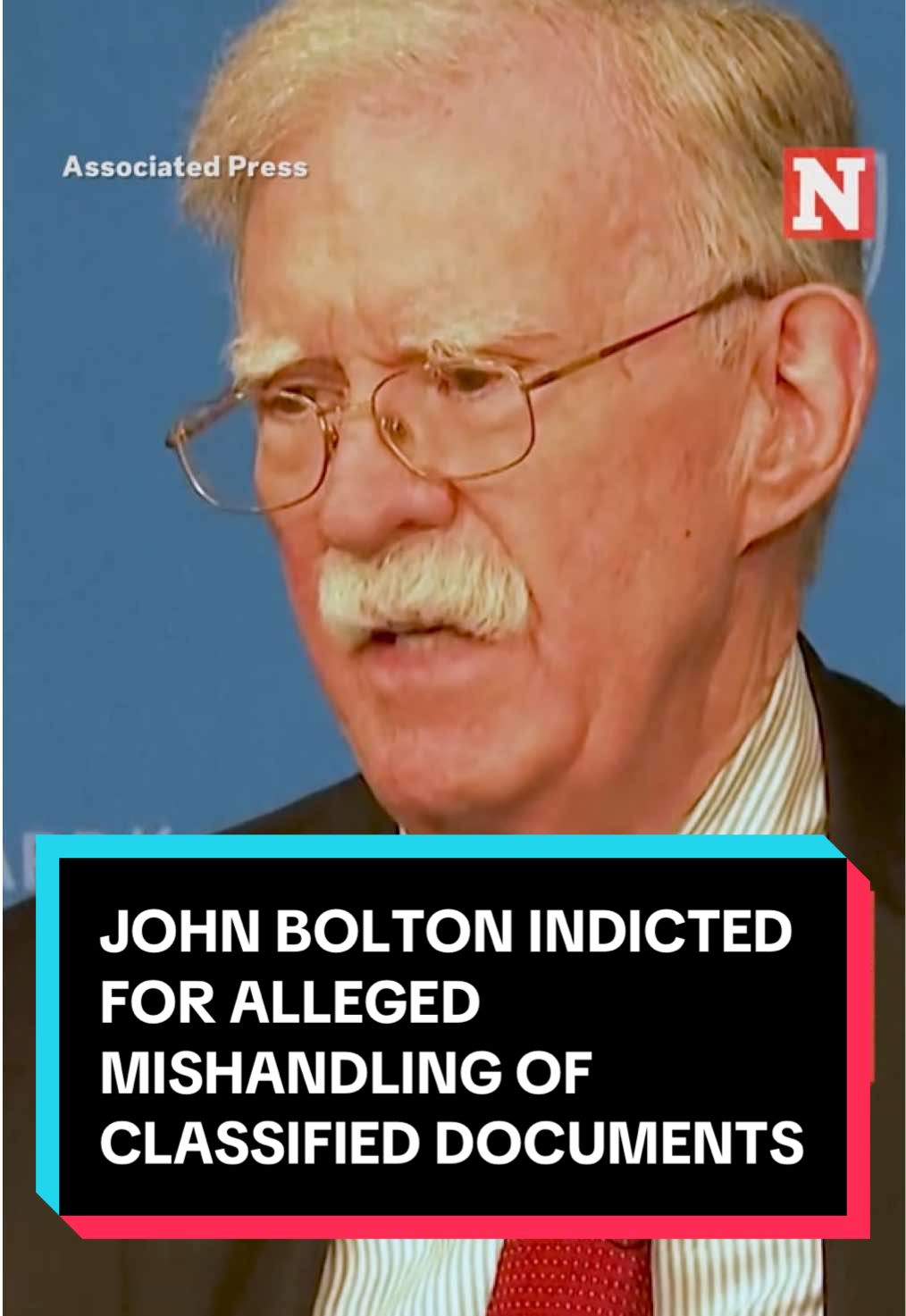 John Bolton, a former national security adviser to President #DonaldTrump, has been indicted by a federal grand jury for allegedly mishandling classified documents. #news #newsweek