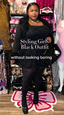All-black doesn’t have to mean basic 👏🏽 Here’s how I style a girly black outfit that still gives main character energy.  Dress: @FashionNovaCURVE  Style Tip : It’s all about mixing textures such as lace, fur, leather, sheer & metallics. As long as you play with materials a monochromatic look will never be boring 🖤✨ . . #plusizefashion #StylingTips #FashionInspo #OOTD #fallfashion    