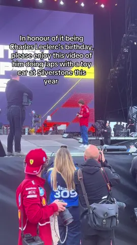 I got up at 5:30am to be at the barrier for this man and I’d do it all over again (though I’m still salty he ignored my birthday sign 😔) #scuderiaferrari #charlesleclerc #silverstone #f1tiktok 