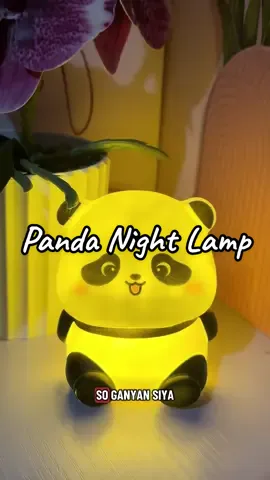 Ang cute lang nito sa table at sa room ko mars😘#pandalamp #nightlamp #panda 