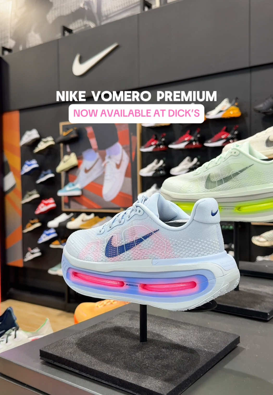 New drop 🚨 Comfort just got a major glow-up ✨ The @Nike Vomero Premium just landed at @DICKS Sporting Goods! With plush cushioning, sleek style, and that pop you can feel, this shoe has been my go-to lately 👟  #dkspartner #Running #Runningshoes  #VomeroPremium