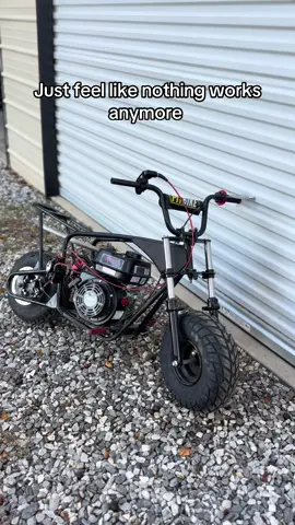 Everything I buy just ends up messing up or doesn’t work . I hate seeing this bike the way it is #minibike #build 