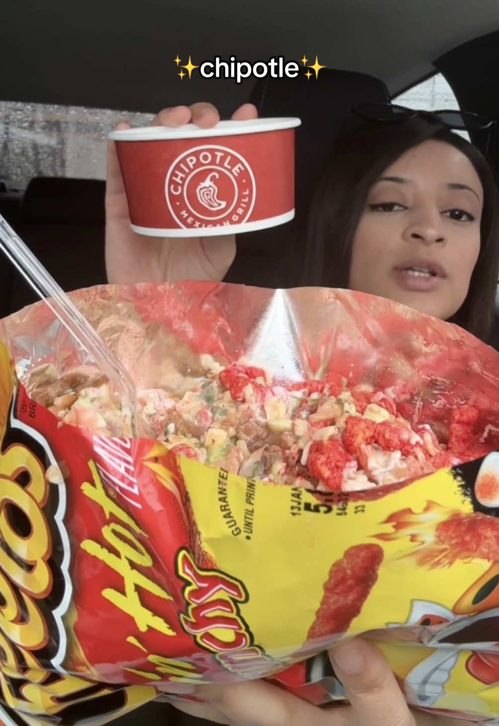 Chipotle hot cheeto walking taco mukbang #chipotle #hotcheeto #chips #walkingtaco #mukbangeatingshow 