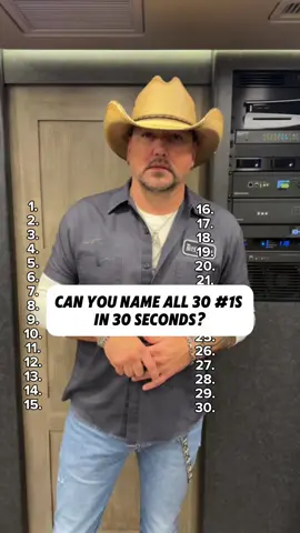 Over or under 15 songs? #jasonaldean #30numberonehits #jasonaldeanmusic #countrymusic 