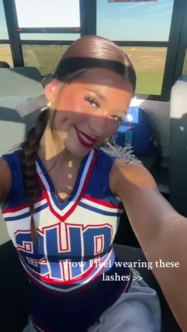 they’re linked! #lashes #lashclusters #cheer #football 