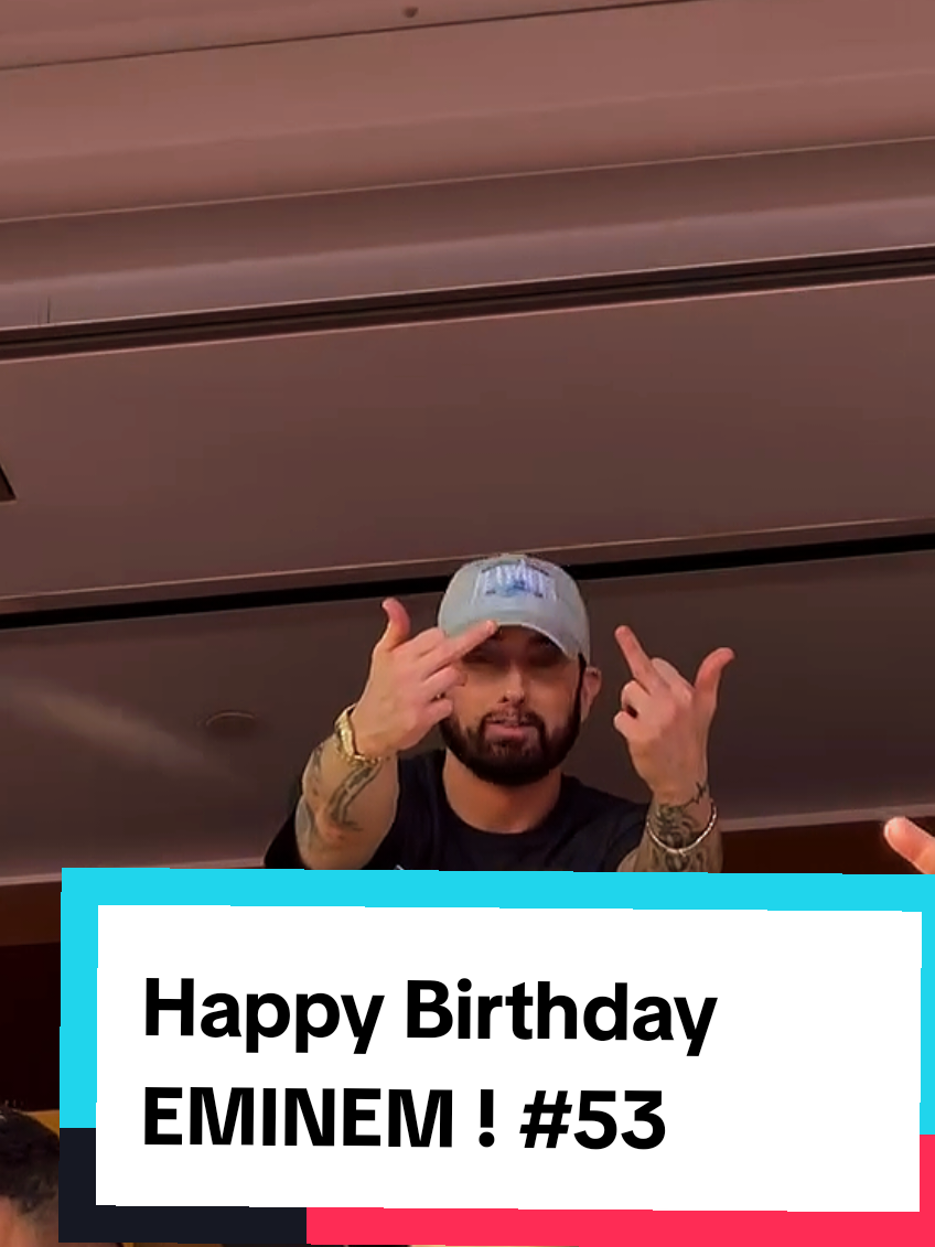 Happy 53rd Birthday to the Rap God - EMINEM 🙏 #Eminem #hiphop #SlimShady #fyp #GOAT 