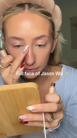 Full face of @Jason Wu Beauty ✨ && My favorite thing they make is the freckled boy pen! I think i use that freckle pen almost every single day 🫶🏼  #drugstoremakeup #simplemakeuptutorial 