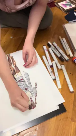 and so it continues!!😄😄  #fashiondesign #fashiondesigner #drawing #fashionschool #illustration 