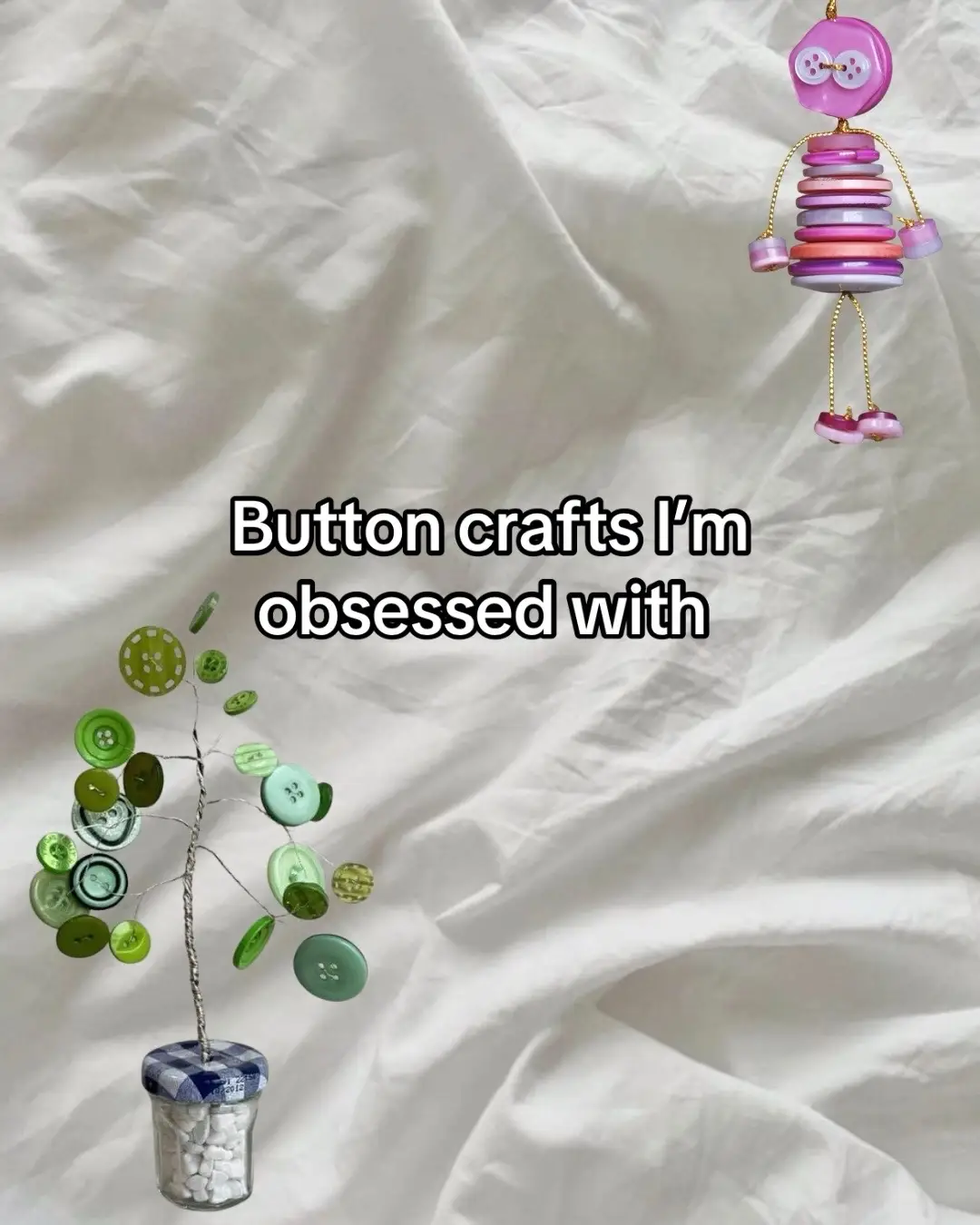 Been loving all the button crafts I’ve been seeing so here are some I found on Pinterest.  #pinterest #whimsical #buttons #craft 