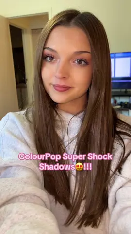 So obsessed with @ColourPop Cosmetics super shock shadows🩷! I used the shades “party of five”, “frog” and “ripple” #makeup #beauty #makeuptok #makeupartist #colourpop 