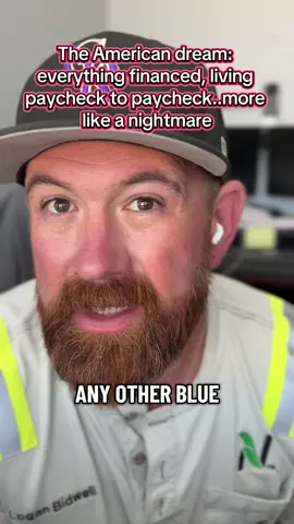 More like the American nightmare, paycheck to paycheck, everything financed to the gills, $30k in credit card debt, medical bills piling up. #digitalmarketing #bluecollarboys #onlineincome #digitalchampiondads #makemoneyonline 