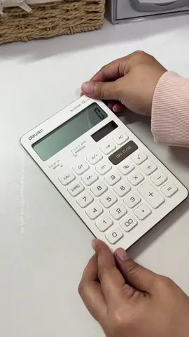 white + minimal = perfect math vibes. keeping it simple but aesthetic calculator by Deli Philippines.  #calculator #deli #deliphilippines #school #notes 